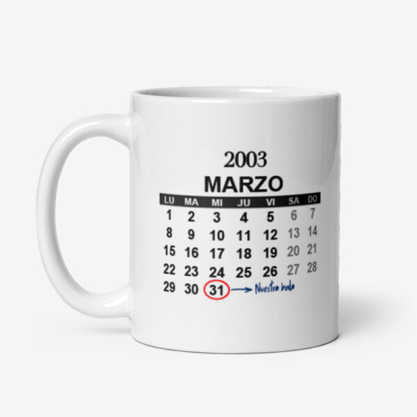 Taza Calendario Fecha Especial - Imagen 2