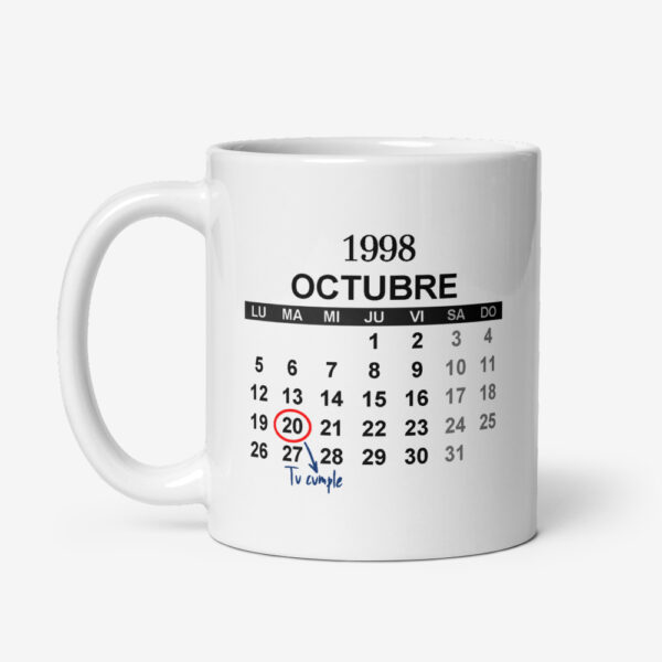 Taza Calendario Fecha Especial