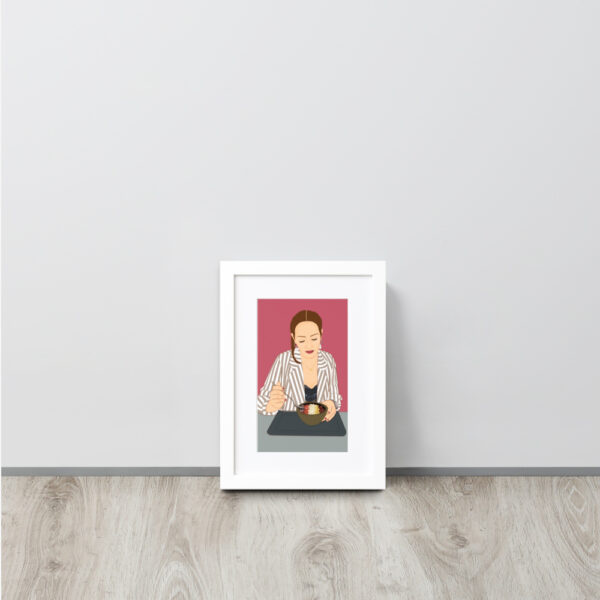 Póster ILUSTRACIÓN PERSONALIZADA enmarcada con paspartú - Imagen 4