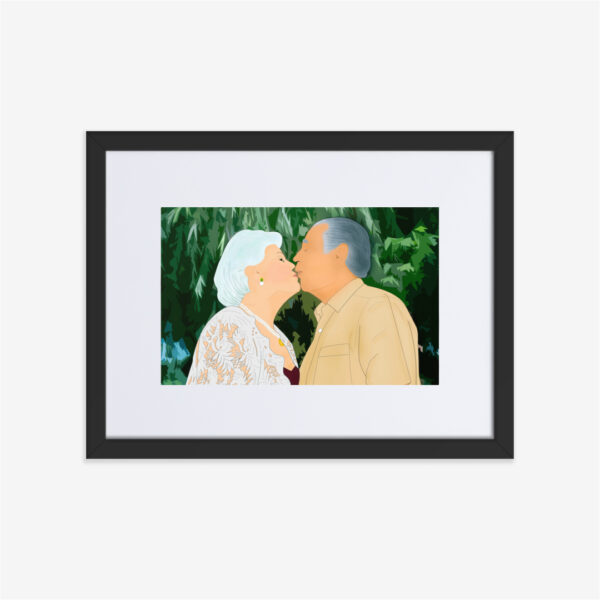 Póster ILUSTRACIÓN PERSONALIZADA enmarcada con paspartú
