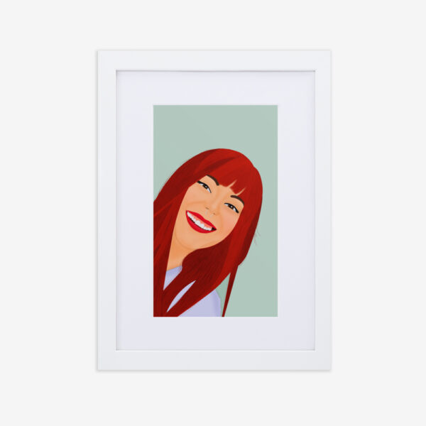 Póster ILUSTRACIÓN PERSONALIZADA enmarcada con paspartú - Imagen 5
