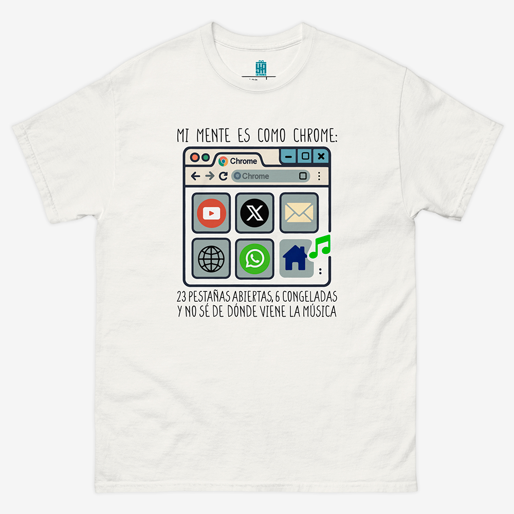 Camiseta unisex-Mente Chrome