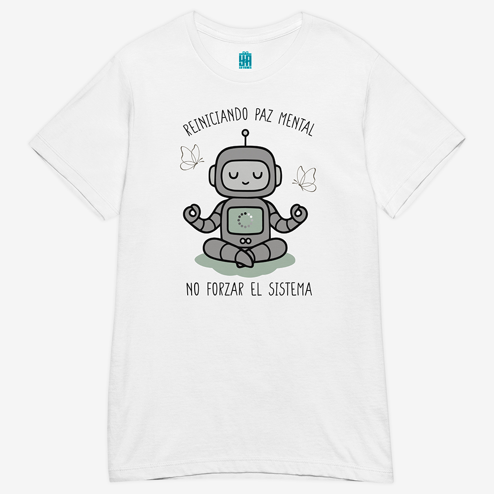Camiseta chica-Robot Paz mental