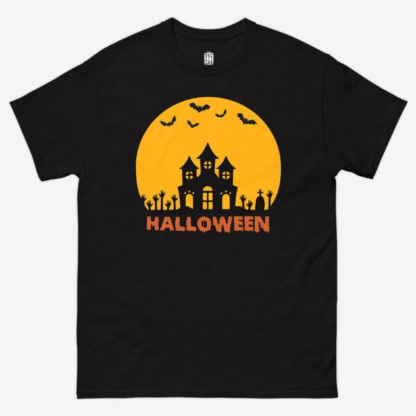 Camiseta unisex-Casa encantada (Halloween)