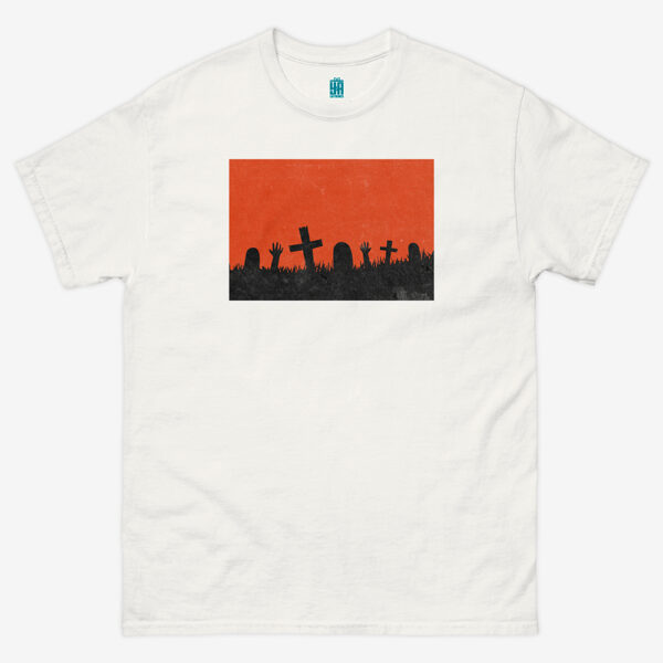 Camiseta unisex-Cementerio (Halloween)